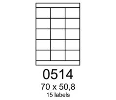 etikety RAYFILM 70x50,8 univerzálne biele R01000514A (100 list./A4) (R0100.0514A)