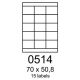 etikety RAYFILM 70x50,8 univerzálne biele R01000514A (100 list./A4) (R0100.0514A)