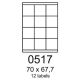 etikety RAYFILM 70x67,7 univerzálne biele R01000517A (100 list./A4) (R0100.0517A)