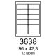 etikety RAYFILM 96x42,3 univerzálne biele R01003638A (100 list./A4) (R0100.3638A)