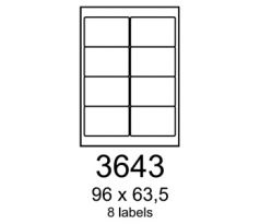 etikety RAYFILM 96x63,5 univerzálne biele R01003643A (100 list./A4) (R0100.3643A)