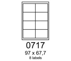etikety RAYFILM 97x67,7 univerzálne biele R01000717A (100 list./A4) (R0100.0717A)