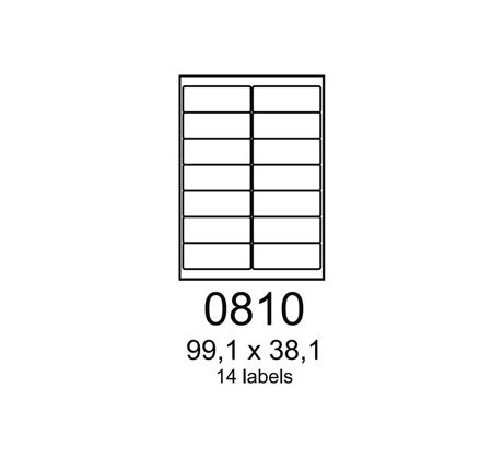 etikety RAYFILM 99,1x38,1 univerzálne biele eco R0ECO0810A (100 list./A4) (R0ECO.0810A)