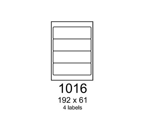 etikety RAYFILM 192x61 univerzálne biele R01001016C (20 list./A4) (R0100.1016C)