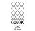 etikety RAYFILM 60mm kruh univerzálne modré R01236060KA (100 list./A4) (R0123.6060KA)