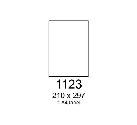 etikety RAYFILM 210x297 biele nepriehľadné R01031123F (1.000 list./A4) (R0103.1123F)