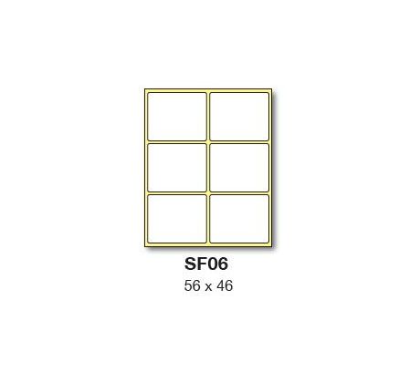 etikety RAYFILM 56x46 biele ručne popisovateľné R0009SF06V (25 bal.) (R0009.SF06V)