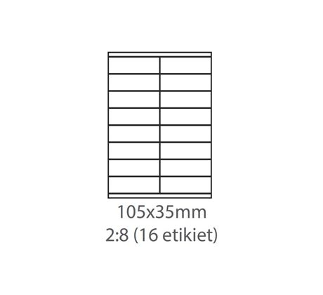 etikety ECODATA Samolepiace 105x35 univerzálne biele (1000 listov A4/bal.) (ECO-10503500F)