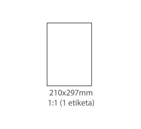 etikety ECODATA Samolepiace 210x297 univerzálne biele so zadným splitom (1000 listov A4/bal.) (ECO-21029700ZN F)