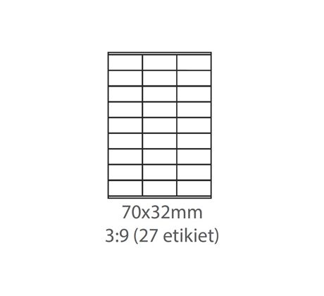 etikety ECODATA Samolepiace 70x32 univerzálne biele (1000 listov A4/bal.) (ECO-07003200F)