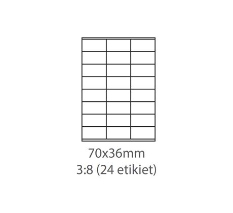 etikety ECODATA Samolepiace 70x36 univerzálne biele (1000 listov A4/bal.) (ECO-07003602F)