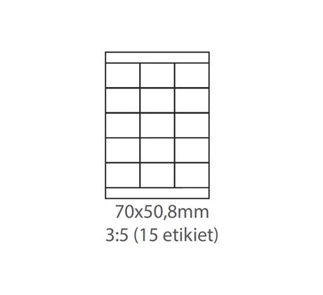 etikety ECODATA Samolepiace 70x50,8 univerzálne biele (1000 listov A4/bal.) (07005000F)
