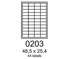 etikety RAYFILM 48,5x25,4 zelené flourescentné laser R01300203F (1.000 list./A4) (R0130.0203F)