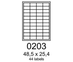 etikety RAYFILM 48,5x25,4 oranžové flourescentné laser R01330203F (1.000 list./A4) (R0133.0203F)
