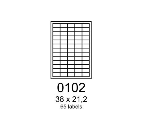 etikety RAYFILM 38x21,2 matné polyesterové strieborné R05550102A (100 list./A4) (R0555.0102A)