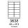 etikety RAYFILM 96x42,3 biele s odnímateľným lepidlom R01023638A (100 list./A4) (R0102.3638A)