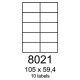 etikety RAYFILM 105x59,4 univerzálne biele R01008021A (100 list./A4) (R0100.8021A)