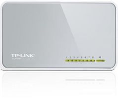 Mini Desktop Switch TP-LINK TL-SF1008D 8-port 10/100M, 8x 10/100M RJ45 ports, Plastic case (TL-SF1008D)