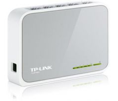 Mini Desktop Switch 5-port 10/100M TP-LINK TL-SF1005D, 5x 10/100M RJ45 ports, Plastic case (TL-SF1005D)