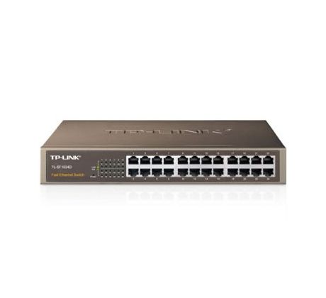 Switch 16-port 10/100M TP-LINK TL-SF1016DS, 16x 10/100M RJ45 ports, 13" kovové prevedenie (TL-SF1016DS)