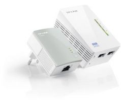 TP-LINK TL-WPA4220KIT 300Mbps AV500 2-port Wireless N Powerline Extender Kit (dvojica: TL-WPA4220 s WiFi a TL-PA4010) (TL-WPA4220 Starter Kit)