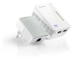 TP-LINK TL-WPA4220KIT 300Mbps AV500 2-port Wireless N Powerline Extender Kit (dvojica: TL-WPA4220 s WiFi a TL-PA4010) (TL-WPA4220 KIT)