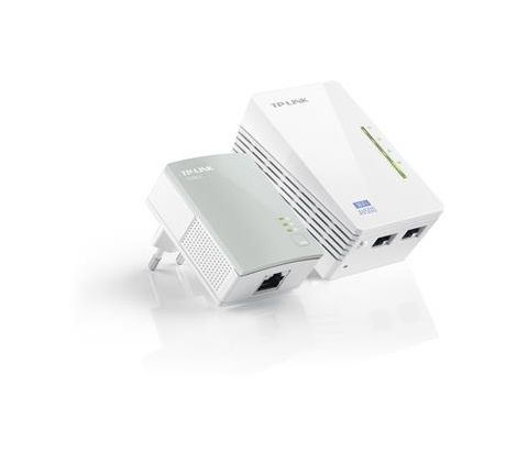 TP-LINK TL-WPA4220KIT 300Mbps AV500 2-port Wireless N Powerline Extender Kit (dvojica: TL-WPA4220 s WiFi a TL-PA4010) (TL-WPA4220 KIT)