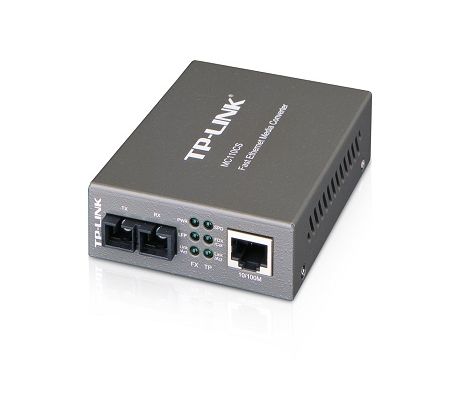 TP-LINK MC110CS Optický konvertor: 10/100Mbps RJ45 to 100Mbp single-mode SC fiber Converter, Full-duplex,up to 20 Km (MC110CS)