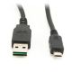 Double-sided USB 2.0 AM to Micro-USB cable, 1 m, black (CC-mUSB2D-1M)