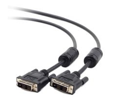 DVI video cable single link 1,8m cable, black (CC-DVI-BK-6)