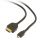 HDMI male to micro D-male black cable with gold-plated connectors, 4.5 m, bulk package (CC-HDMID-15)