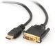 HDMI to DVI male-male cable with gold-plated connectors, 1.8m, bulk package (CC-HDMI-DVI-6)