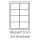 etikety Samolepiace 96,5x67,7 univerzálne biele 8ks/A4 (1000 listov A4/bal.) (ECO-09606700F)