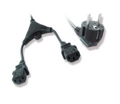Power splitter cord (C13), VDE approved, 2 m (PC-186-ML6)