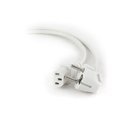 Power cord (C13), VDE approved, white, 6 ft (PC-186W-VDE)