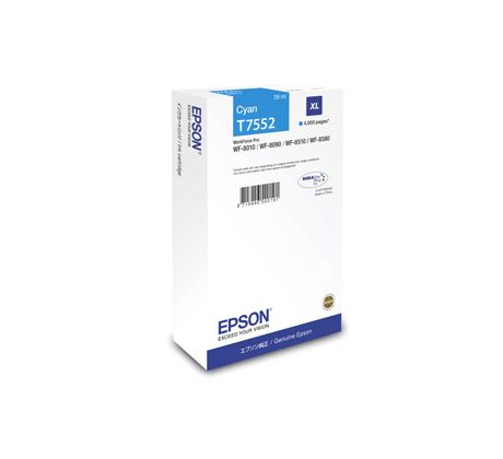 kazeta EPSON WF8000 cyan XL (4000 str.) (C13T75524N)
