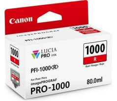 kazeta CANON PFI-1000R Red iPF PRO-1000 (80 ml) (0554C001)