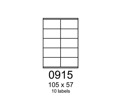 etikety RAYFILM 105x57 lesklé transparentné samolepiace laser R04000915A-LCUT (100 list./A4) (R0400.0915A-LCUTA4)