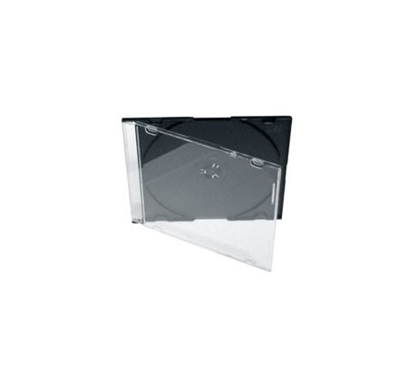 Slim CD case - - clear cover and black base 200