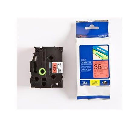 páska BROTHER TZ461 čierne písmo, červená páska Tape (36mm) (TZE461)