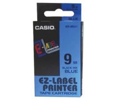 páska CASIO XR-9BU1 Black On Blue Tape EZ Label Printer (9mm) (XR-9BU1)