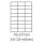 etikety Ecodata samolepiace 70x37 univerzálne biele 24ks/A4 (100 listov A4/bal.) (ECO-07003700)