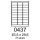 etikety RAYFILM 63,5x29,6 matné polyesterové strieborné R05550437G-LCUT (10 list./A4) (R0555.0437G-LCUTA4)