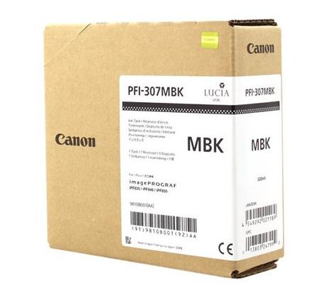 kazeta CANON PFI-307MBK matte black iPF 830/840/850 (330 ml) (9810B001)