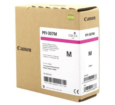 kazeta CANON PFI-307M magenta iPF 830/840/850 (330 ml) (9813B001)