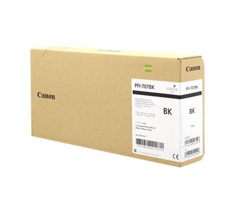 kazeta CANON PFI-707BK black iPF 830/840/850 (700 ml) (9821B001)