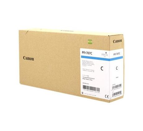 kazeta CANON PFI-707C cyan iPF 830/840/850 (700 ml) (9822B001)