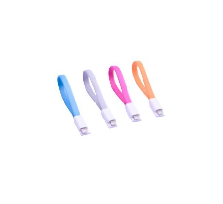 Mini Magnetický USB nabíjací kábel modrý 225mm BELLAPROX s lightning konektorom (BP-CAB-light-MAG225B)