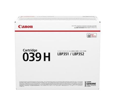 toner CANON CRG-039H black i-SENSYS LBP351x/LBP352x (25000 str.) (0288C001)